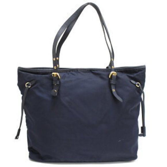 Prada Tote Bag Navy Blue Nylon - Picture 3 of 8